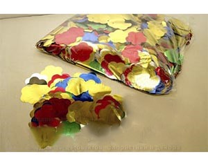 Конфетти металлизированное Цветы Мульти 4,1см 1кг 1уп фотография