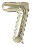 MB Цифра 7 (40"/102 см) Белое золото White gold 1шт
