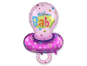 Ф Фигура (40"/101 см) Соска Розовая FM 1шт