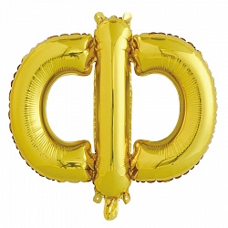 F Буква Ф (16''/41 см) Золото 1шт