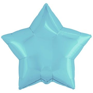 Р Звезда (18"/46 см) Голубой Blue Пастель 1шт в интернет магазине Праздникмастер