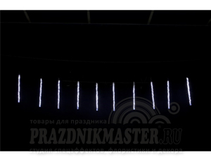 Гирлянда "Тающие сосульки" светодиодная, 8шт х 50см, шаг 40см, белые, прозрачный провод NEON-NIGHT