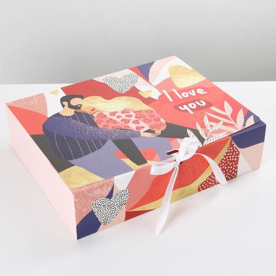 Коробка складная I love you 31х24,5х9см 1шт
