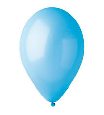 И Шар (10"/25 см) Голубой (09) Light Blue Пастель 100шт