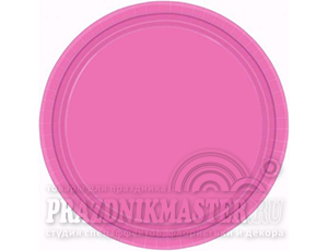 Тарелка однотон Bright Pink  / Фуше 17 см 8 шт 1 уп