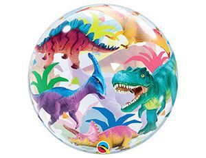 П Bubble (22"/56 см) Динозавры разноцветные 1шт