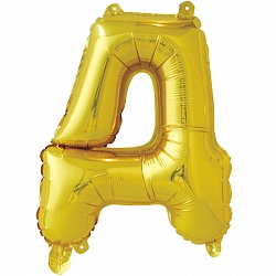F Буква Д (16''/41 см) Золото 1шт