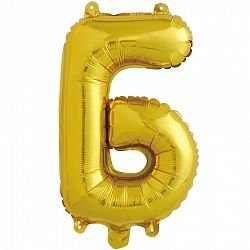 F Буква Б (16''/41 см) Золото 1шт