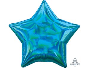 А Звезда (19"/48 см) Голубой Cyan Переливы 1шт