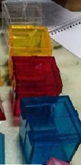 Грузик для шаров Куб ассорти 60г