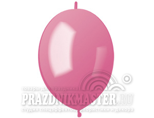 И Линколун (12"/30 см) Розовый (33) Rose Металлик 100шт