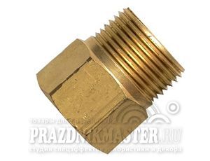 Фотография переходник на малый баллон 21,8 х g3/4" (для оборудования) латунь 1шт
