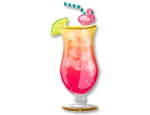 А Фигура (41"/104 см) Коктейль с трубочкой 1шт