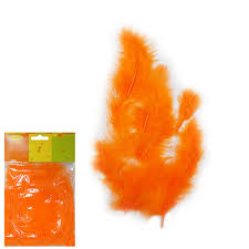 Перья Оранжевый 30шт 1упак фотография