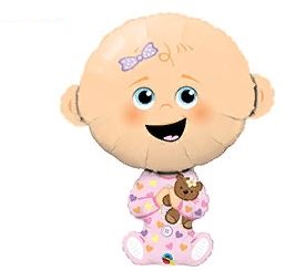 П Фигура (38"/96 см) Малыш Девочка 1шт