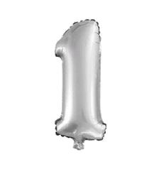 ПМ Цифра 1 (16''/41 см) Серебро 1шт