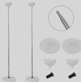 Держатель телескопический для воздушных шаров 180см 1шт