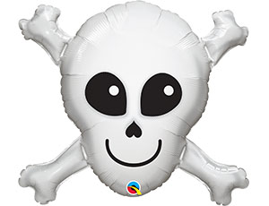 П Фигура (32"/81 см) Череп с костями 1шт