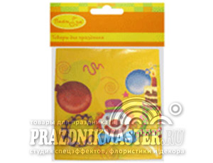 Скатерть полиэт С ДР Русская версия 140х180 см 1 шт