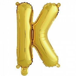 F Буква К (16''/41 см) Золото 1шт