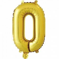 F Буква О (16''/41 см) Золото 1шт