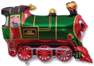 Ф Мини-фигура (14''/36 см) Паровозик Зеленый 1шт