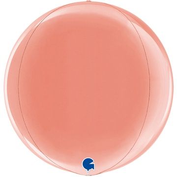 Г Сфера 3D (15"/38 см) Розовое золото Металлик 1шт в интернет магазине Праздникмастер
