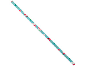 Трубочки для коктейля бумажная Фламинго 12шт 1уп