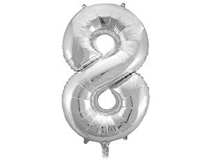 ВЗ Цифра 8 (40"/102 см) Silver / Серебро