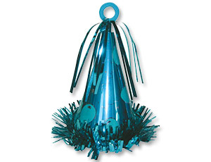 Грузик для шаров Колпак голубой 170г