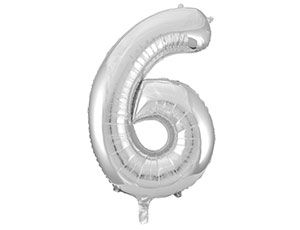 ВЗ Цифра 6/9 (40"/102 см) Серебро Silver Металлик 1шт