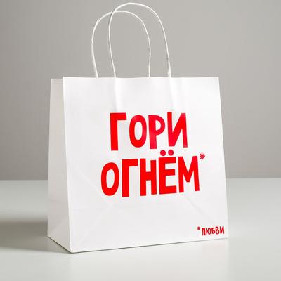 Пакет Гори огнем 22х22х11см 1шт
