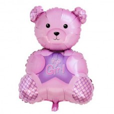 ПМ Фигура (32''/81 см) Медвежонок это девочка Розовый 1шт