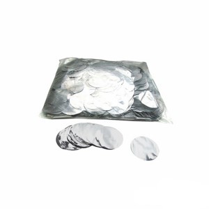 Конфетти металлизированное Круг Серебро 4,1см 1кг 1уп фотография