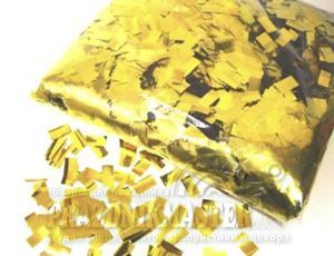 Конфетти металлизированное Золото 10х20мм 1кг 1уп
