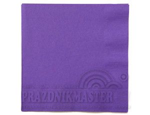 Салфетка Purple Фиолетовый 33см 16шт 1уп