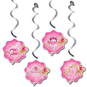 Подвеска бумажная Спираль Моя Принцесса 16см 6шт фотография