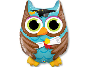 П Фигура (34"/82 см) Сова Выпускник 1шт