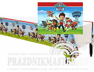 Скатерть п/э Щенячий Патруль 140х240 см 1 шт