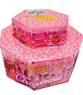 Фонтан Свадебный торт 6м 80с 3эф 1шт