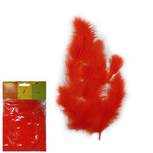 Перья Красный 30шт 1упак фотография