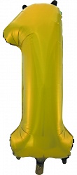 ПМ Цифра 1 (32"/81 см) Золото 1шт