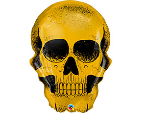 П Фигура (36"/86 см) Череп золотой 1шт