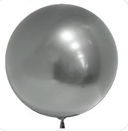 F Bubble Deco (18''/46 см) Серебро Хром 1шт