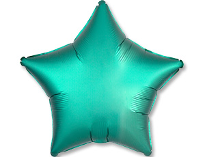 А Звезда (19''/48 см) Бирюза Jade Сатин 1шт