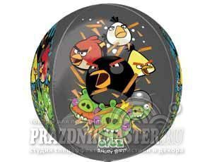 А Сфера 3D (16"/41 см) Angry Birds 1шт в интернет магазине Праздникмастер