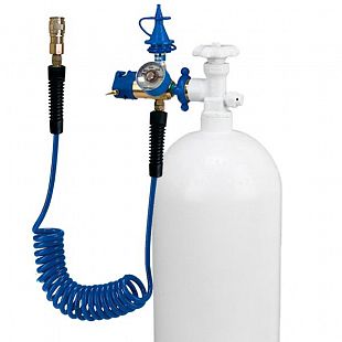 Фотография с насадка с манометром нажимным клапаном и гибким удлинителем 1 шт