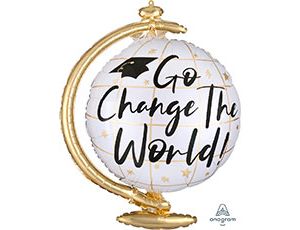 А Фигура (23"/58 см) Глобус выпускнику 1шт