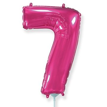 Ф Цифра 7 (16"/40 см) Фуксия Fuchsia 1шт в интернет магазине Праздникмастер