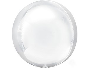 А Сфера 3D (16"/41 см) Белый Пастель 1шт
